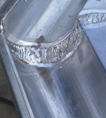 solder sheet metal gutters to fix leaks
